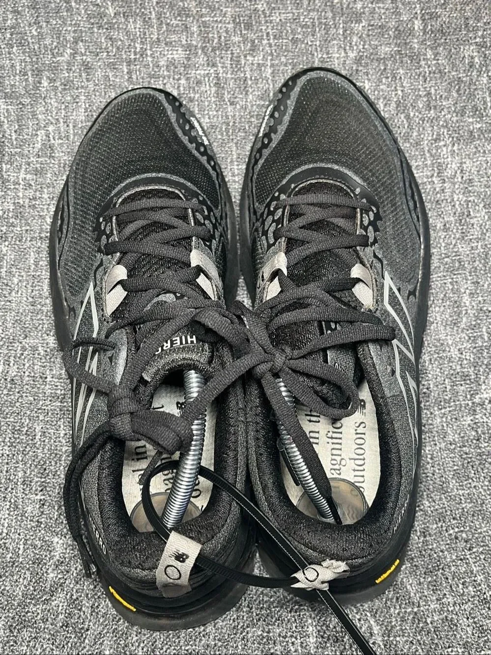 New Balance Fresh Foam X Hierro v8 Mens 10.5 Black Trail Running Shoes MTHIERK8